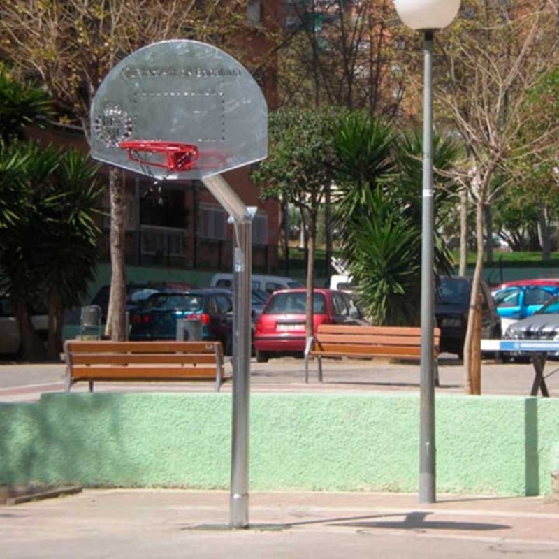 Cistella de bàsquet antivandàlica model Street